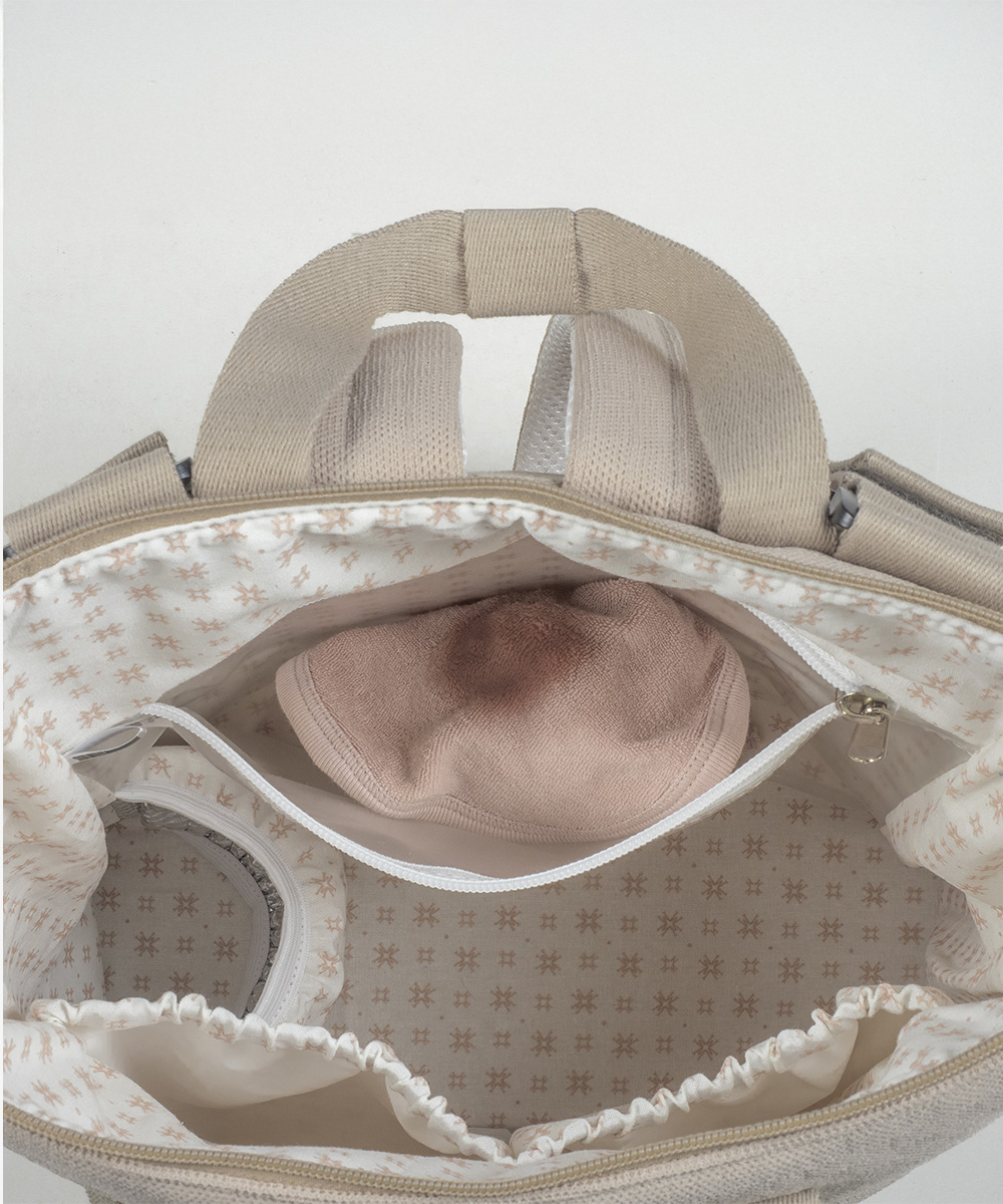 תיק החתלה  ECO MUM APRICOT