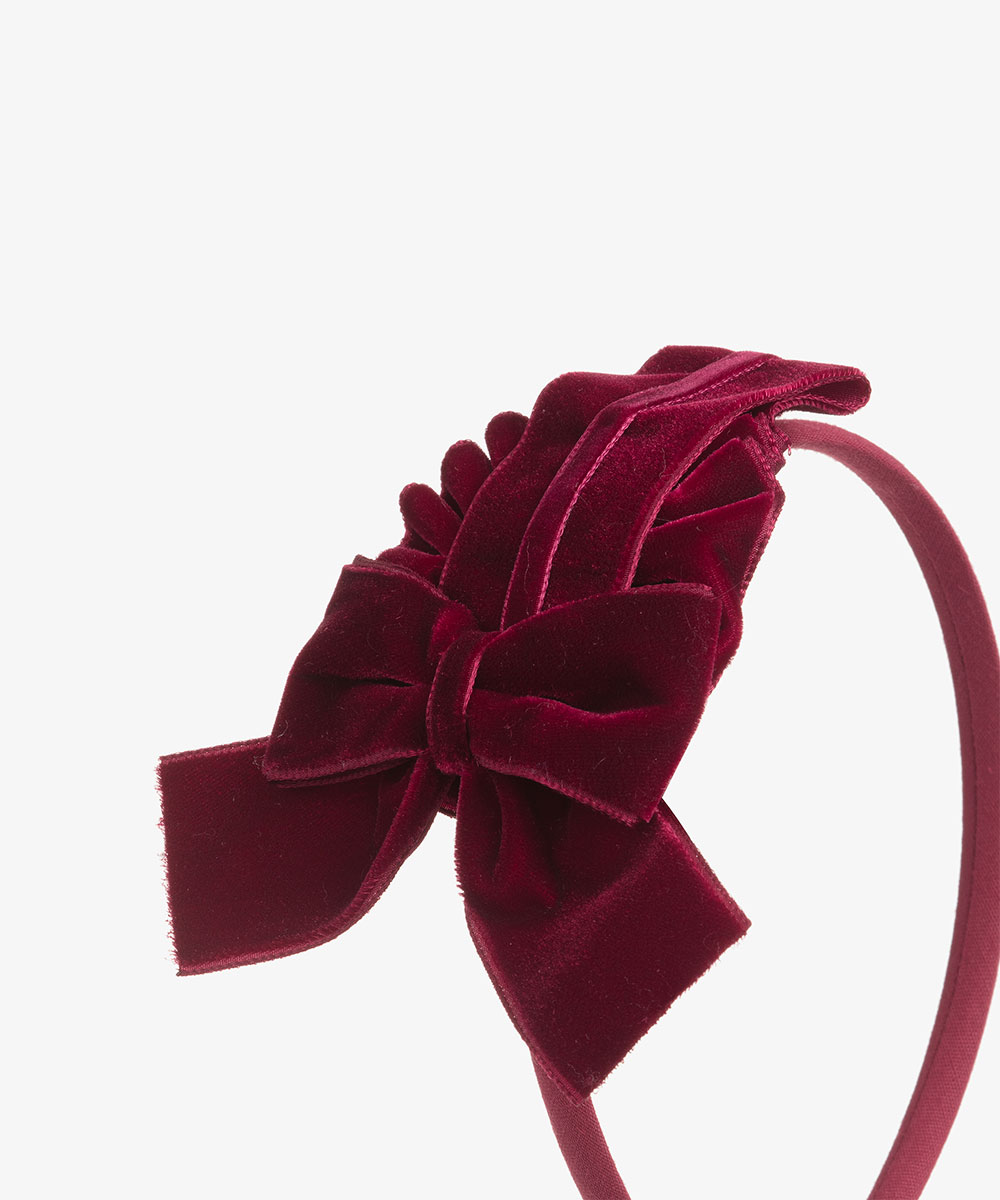 طوق شعر خمري - Velvet  - ﺻﻮﺭﺓ اﻟﻤﻨﺘﺞ 2