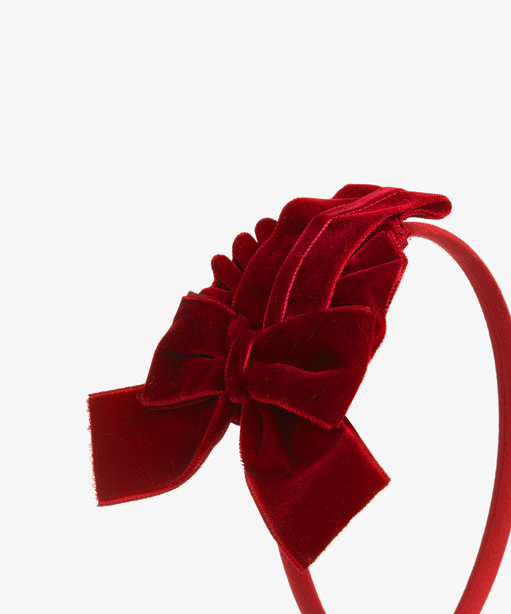 طوق شعر احمر - Velvet  - ﺻﻮﺭﺓ اﻟﻤﻨﺘﺞ 2