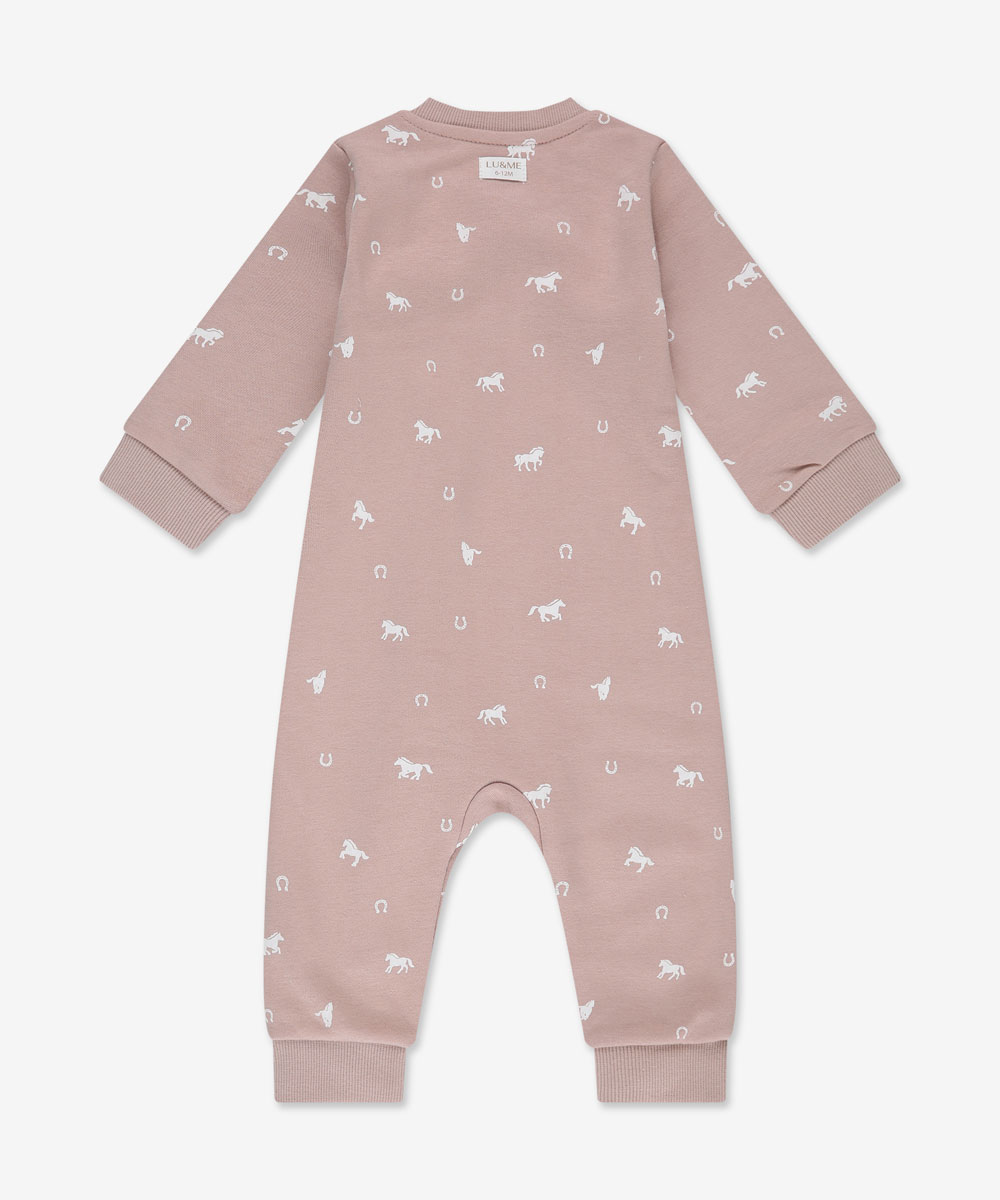 אוברול פוטר עם רוכסן - ורוד עתיק - תמונת מוצר 2