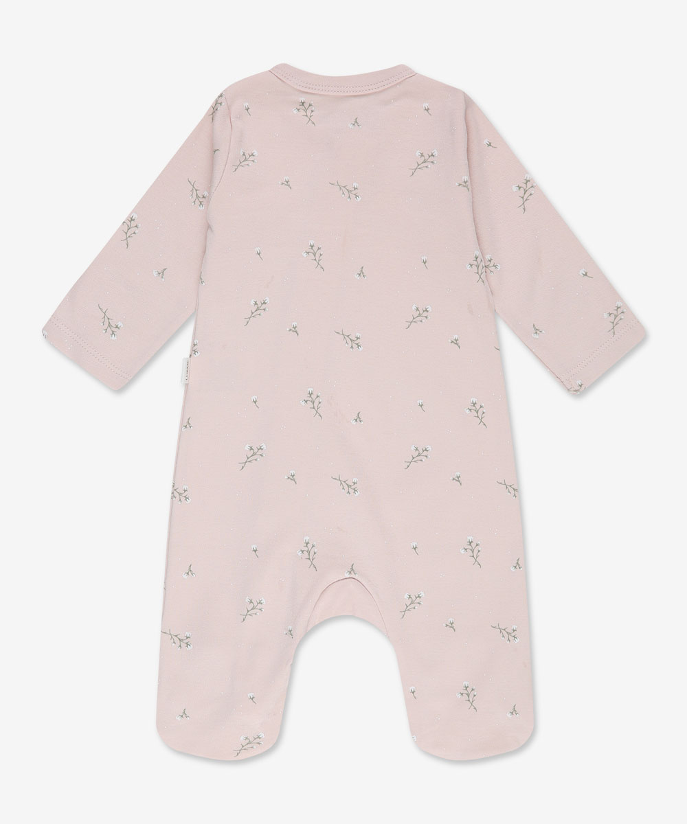 אוברול עם רוכסן - ורוד בהיר מודפס - תמונת מוצר 2