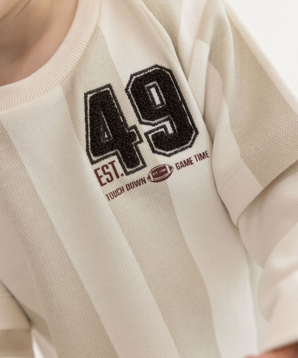 אוברול שרוול עם כיס - אבן - תמונת מוצר 2