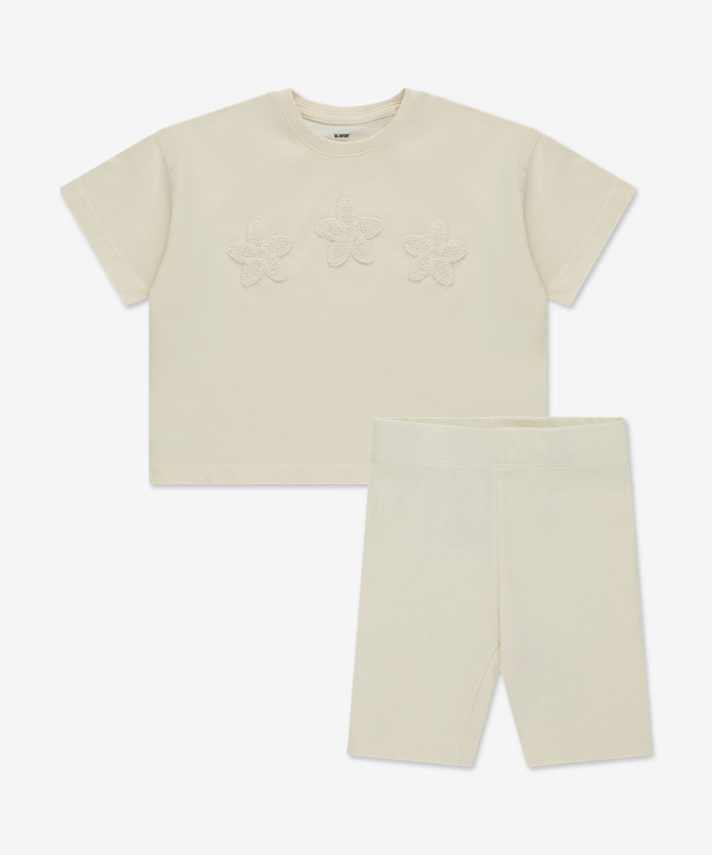 סט חולצה וטייץ ריב -  צהוב - תמונת מוצר 2